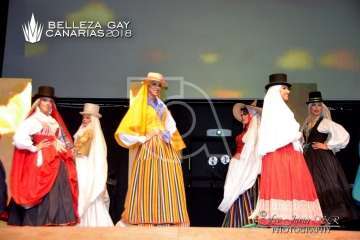Lorena Aguilera se alza en Telde con el título de Belleza Gay Canarias 2018 (Foto Francisco Javier Santana)